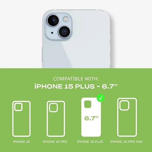 Vista 2 de Tech21 EvoLite - Funda para iPhone 15 Plus, protección contra impactos, color negro