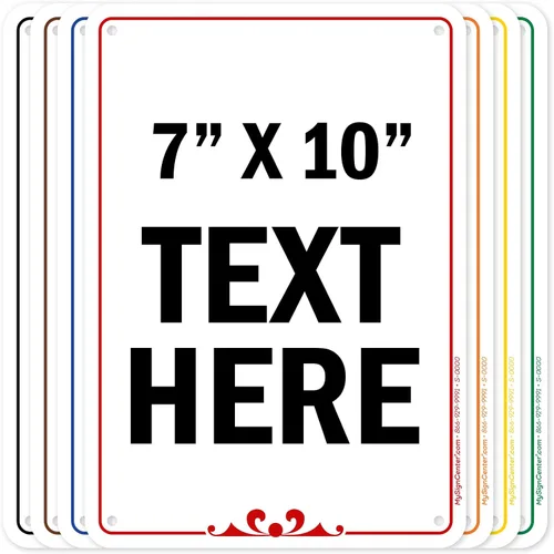 Vista 31 de My Sign Center (Prestige) - Letrero personalizado, para negocios, uso en interiores y exteriores, 7 x 10 pulgadas, libre de óxido, aluminio 040