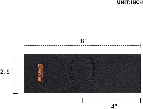 Vista 2 de EXCELLENT ELITE SPANKER Funda delgada y plegable con bolsillo frontal para tarjetas de crédito con 2 ranuras para tarjetas (negro)