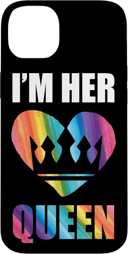 Vista 7 de iPhone 16 Pro I'm Her Queen Valentine's Day Lesbian Bi LGBT Girlfriend Tee Case