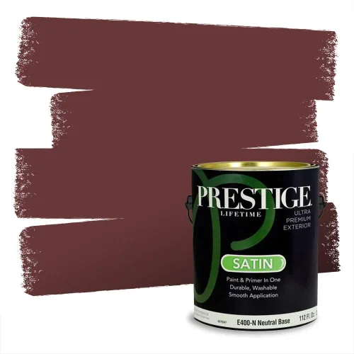 Vista 479 de Prestige Paints Pintura exterior e imprimación en uno, 1 galón, plano, coincidencia comparable de Valspar* Amber Rose*