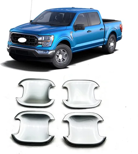 Vista 13 de Fundas de pedal de gas para Ford F-150 2021 2022 con f150 2023 2024, pastillas de pedal de freno de acelerador, accesorios de aluminio inoxidable
