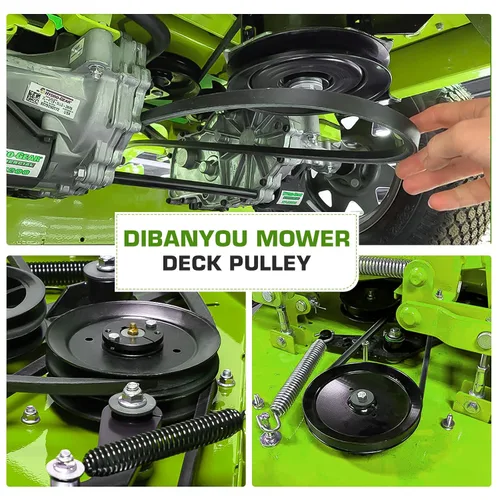 Vista 6 de Paquete de 3 poleas tensoras planas de repuesto para Exmark Toro 106-2175 132-9420 TimeCutter Z480 TimeCutter SS 5000 32" 38" 42" 50" 54" Deck