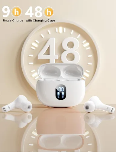 Vista 8 de Auriculares inalámbricos, auriculares de bajos profundos de alta fidelidad