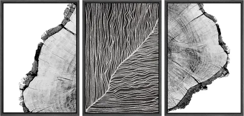 Vista 112 de SIGNWIN Lienzo enmarcado para pared, juego de arte abstracto de serenidad costera, ilustraciones abstractas junto al mar, arte moderno, decorativo