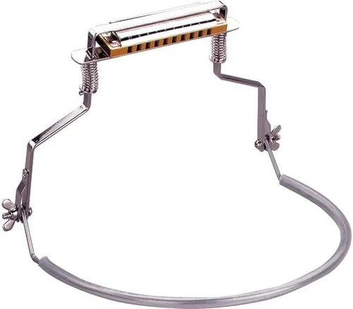 Vista 4 de Hohner HH01 10 Hole Harmonica Holder Plateado