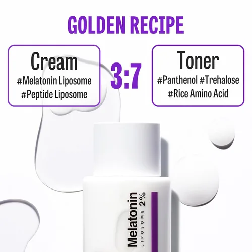 Vista 5 de MAXCLINIC Time Return - Tónico de crema de melatonina Tónico facial hidratante para pieles sensibles Tónico aclarante y calmante para la cara