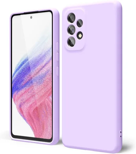 Vista 247 de oakxco Funda para teléfono Samsung Galaxy A12 con agarre de silicona líquida, linda delgada fina suave cubierta de gel de goma TPU lisa para mujeres