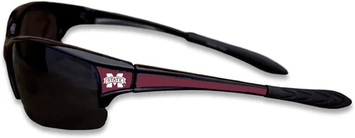 Vista 10 de Gafas de sol deportivas negras estilo élite con logotipo en las esquinas