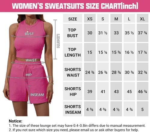 Vista 6 de Conjunto de dos piezas para mujer, camiseta corta sin mangas y pantalones cortos para mujer
