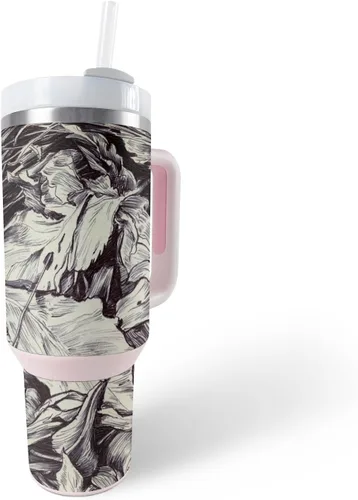 Vista 25 de MightySkins Skin - Vaso de vinilo compatible con Stanley The Quencher H2.0 FlowState de 40 onzas, vida útil, protectora, duradera y única, fácil