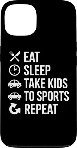 Vista 7 de Eat Sleep Take Kids to Sports Repeat Sports Parent Life Case for iPhone 17