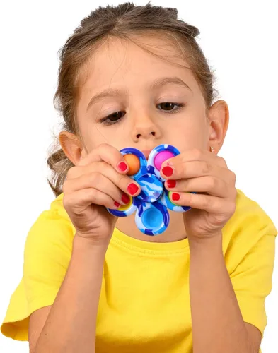 Vista 3 de Nutty Toys Fidget Spinner – Juguete sensorial para niños y adultos – Los mejores regalos para aliviar el estrés y la ansiedad 2025, idea única