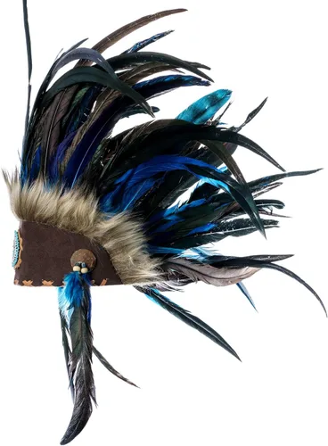Vista 18 de Novum Crafts Tocado de plumas Inspirado en indios nativos americanos Elige