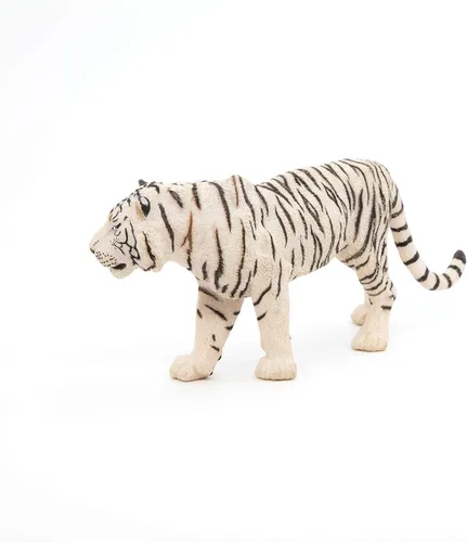 Vista 9 de Papo -Pintado a mano - Figura -Wild Animal Kingdom - Tigre blanco -50045 -Coleccionable - para niños - Adecuado para niños y niñas- a partir de 3