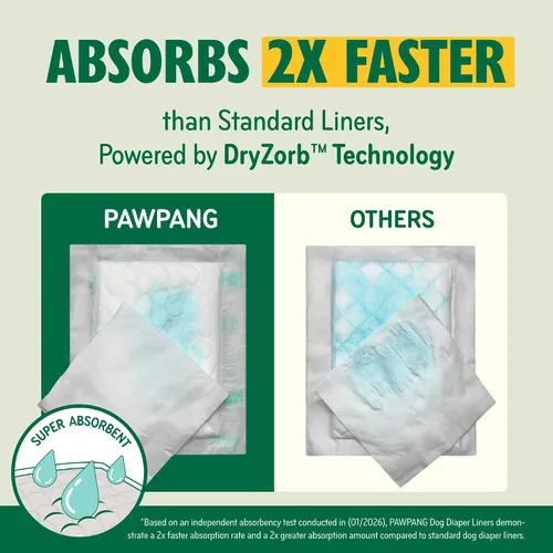 Vista 4 de PAWPANG Forros de pañales para perros, almohadillas elevadoras para perros