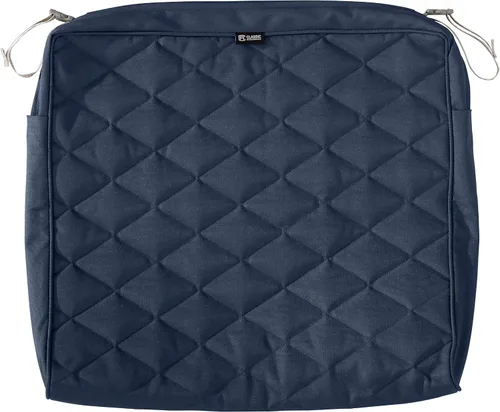 Vista 14 de Classic Accessories Montlake FadeSafe FadeSafe - Funda de cojín acolchada para patio, resistente al agua, 21 x 19 x 3 pulgadas, manzanilla