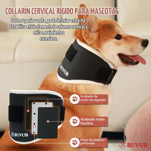 Vista 3 de Soporte de cuello para perro con placa de soporte semirrígida integrada para enfermedad del disco intervertebral (IVDD) Esguinces vertebrales