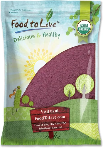 Vista 10 de Food to Live Jugo de saúco negro orgánico en polvo, 6 onzas, sin OMG, hecho de bayas secas crudas, sin sulfuro, vegano, a granel, ideal