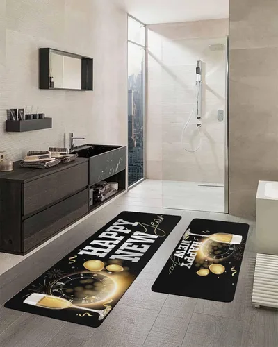 Vista 2 de Tapete de baño para bañera, antideslizante, de secado rápido y absorbente, tierra de diatomeas, fregadero, dormitorio, cocina, lavable, tapete