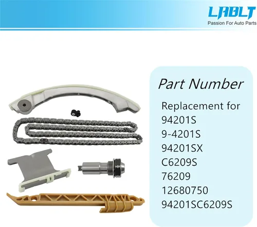 Vista 2 de LABLT Kits de cadena de distribución de repuesto para LaCrosse Impala Cavalier 9-3 HHR Cobalt Reemplazo para 9-4201SX
