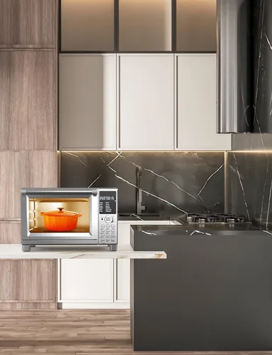 Vista 11 de Nuwave Bravo Pro Smart Tostador Horno Encimera, Combo de Freidora de Aire