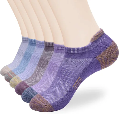 Vista 7 de ATBITER Ankle Socks Women's With Cushioned Athletic Running No Show Low Cut Tab Socks 6-Pairs