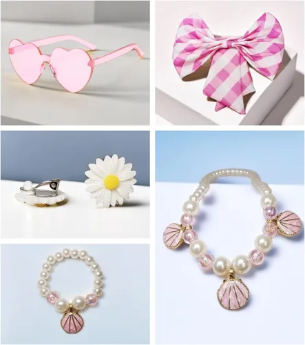 Vista 3 de Disfraz de cosplay rosa para niñas, disfraz de fiesta de cumpleaños de Halloween con accesorios de 3 a 12 años