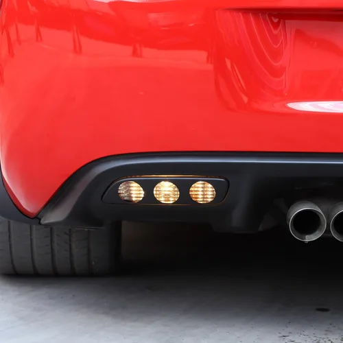 Vista 3 de Cubierta protectora de luces antiniebla para automóvil compatible con Chevy Corvette C6 2005-2013, accesorios de cubierta de luces de parachoques