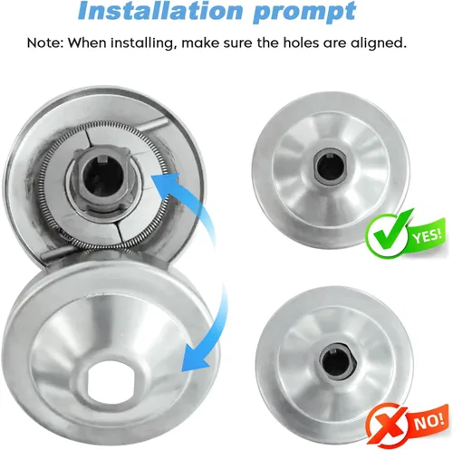 Vista 8 de Convertidor de par de embrague de polea de controlador con correa para Go Kart/Mini Bike de 30 Series 2-7HP, para orificio máximo de 3/4" de par