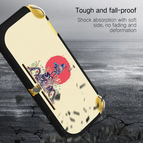 Vista 2 de PERFECTSIGHT Cute Protective Case Compatible with Nintendo Switch Lite Kawaii Zelda Anti-Scratch Shockproof Slim Cover Case for NS Console and