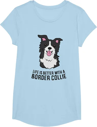 Vista 15 de Camiseta Border Collie Owner Life Is Better With a Border Collie Dog, Blanco, S