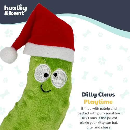 Vista 2 de Huxley & Kent Juguete de peluche para gatos, juguete interactivo de hierba gatera para gatos y gatitos, suave con arrugas y hierba gatera, divertido