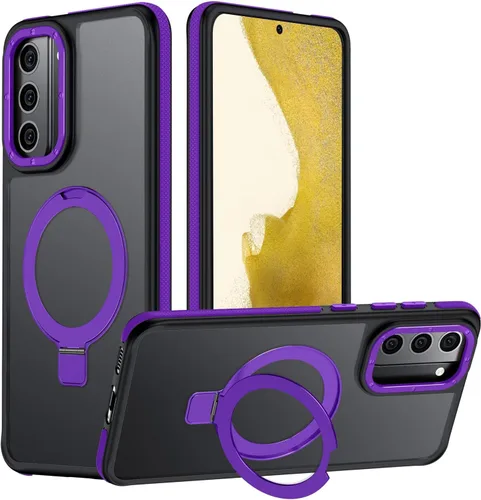 Vista 29 de Funda para Samsung Galaxy S24 Plus, soporte de anillo magnético ajustable [compatible con Magsafe], [protección a prueba de golpes de grado militar]