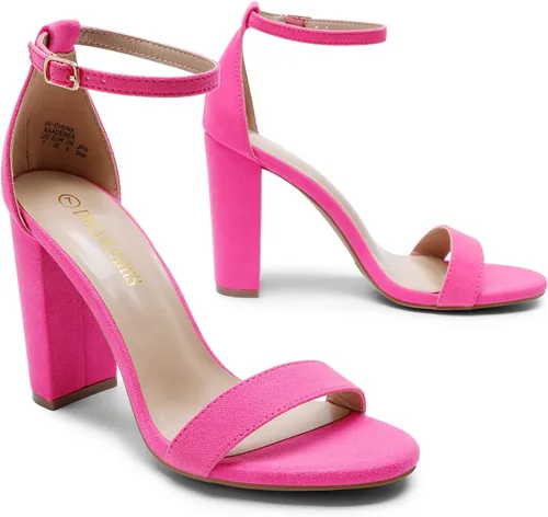 Vista 3 de DREAM PAIRS - Sandalias de tacón alto para mujer