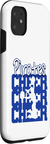 Vista 18 de Pirates Cheer Back to School Cheerleading Spirit B Case for iPhone 16
