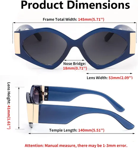 Vista 7 de FEISEDY Gafas de sol irregulares de ojo de gato para mujer, gafas de sol retro de moda, elegantes sombras con protección UV400 B2938