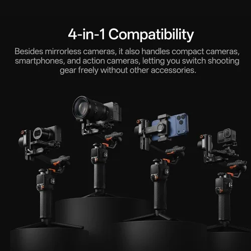 Vista 6 de hohem iSteady MT3 Pro Estabilizador cardán para cámara/cámara de acción