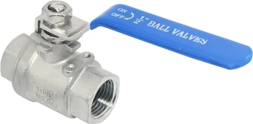 Vista 12 de DAN SPEED 1" NPT Hembra SS 316 Válvula de Bola de Puerto Completo de Acero Inoxidable con Mango de Vinilo WOG1000