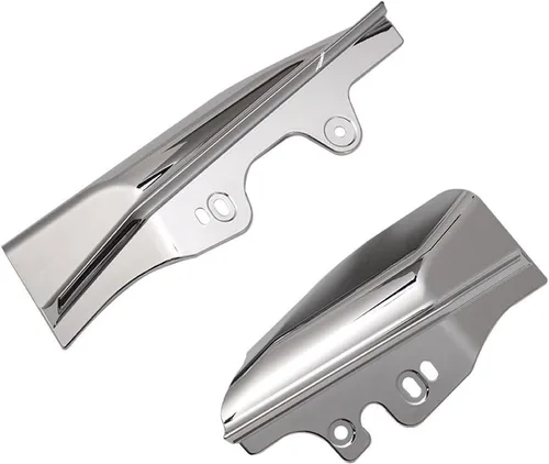 Vista 5 de Deflector de aire cromado de marco medio compatible con Harley Davidson Touring Street Electra Glide Road King FLHR FLHX FLTR FLHT 2001-2008 2005