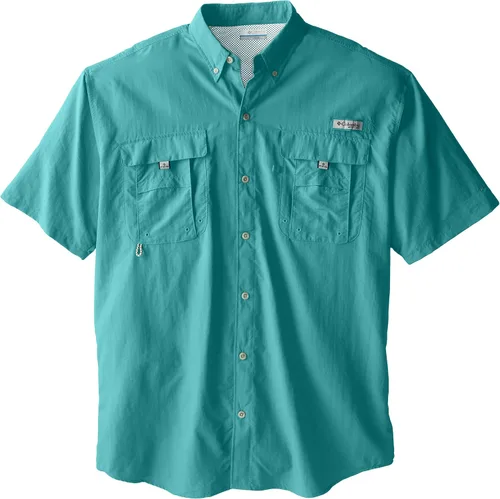Vista 36 de Columbia - Camisa de pesca Bahama II, línea PFG, con factor de protección ultravioleta (FPU) 30, de manga corta, para hombre. azul (Vivid Blue)