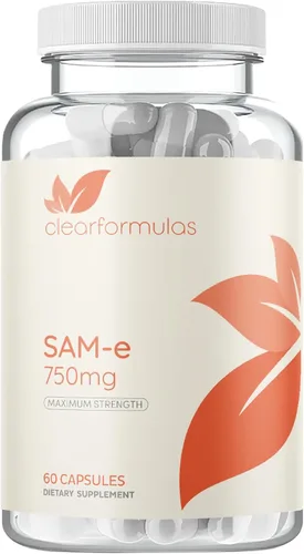 Vista 9 de Clear Formulas Bioactive SAM-e 750mg - Suplemento SAM-e de alta resistencia con forma S, S biológicamente activa para el hígado y el estado