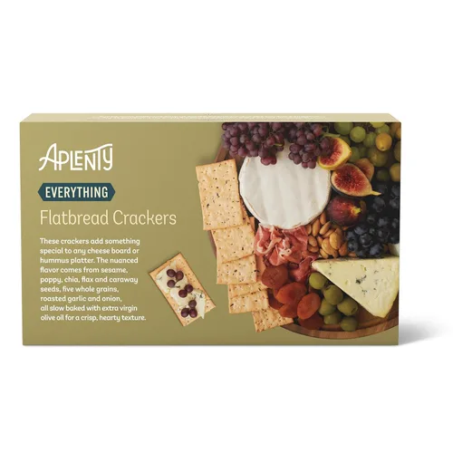Vista 4 de Aplenty, Everything Flatbread Crackers, 4.4 oz