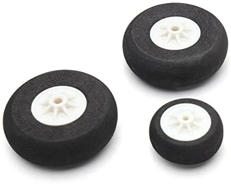 Vista 3 de Quickbuying Triciclo de aterrizaje de triciclo de aleación de aluminio con rueda de cola de dirección para repuestos de aviones RC