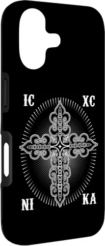 Vista 3 de IC XC Nika Cross Christogram Orthodox Christian Case for iPhone 17