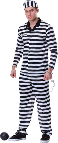 Vista 2 de Disfraz de Jailbird para hombre
