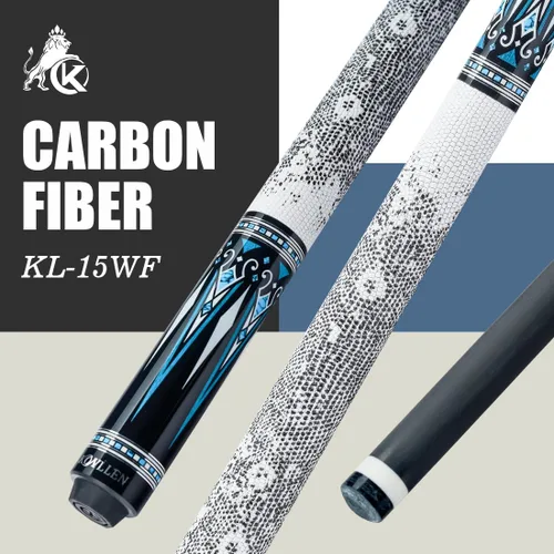 Vista 2 de KONLLEN Carbon Fiber Pool Cue Stick 58-inch Professional Pool Sticks for Adults Full Carbon Technology Low Deflection Pool Cue Billiard Cues with