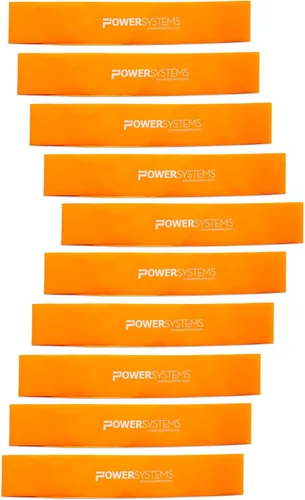 Vista 12 de Power Systems Versa Loops Commercial Grade Resistance Bands 10 Pack Color Coded Exercise Loop Bands for Strength Training Physical Therapy Home Gym