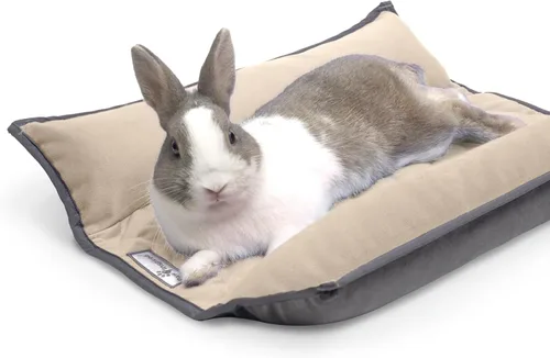 Vista 9 de Paw Inspired Snuggle - Cama con cojín de conejo, gris/gris claro, 17 x 17