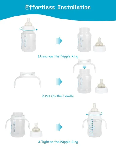 Vista 2 de Manijas para biberones Philips Avent anticólicos y AirFree, soporte compatible con botella de Avent, 4